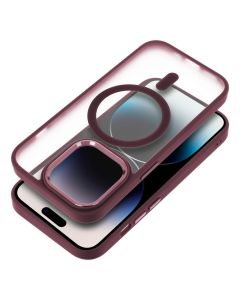 MATTE MAG COVER case compatible with MagSafe for IPHONE 17 Air plum red