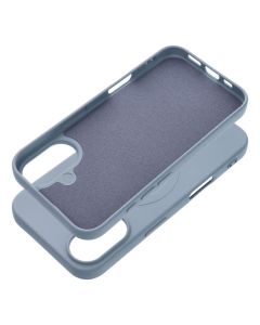 SILICONE MAG COVER (big hole) case compatible with MagSafe for IPHONE 17 light blue