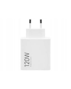 XIAOMI original charger USB A QC3.0 6A 120W MDY-14-EE + data cable USB A to Type C 6A 1m white bulk