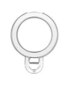 Phone stand CIRCLE - stick-on - silver