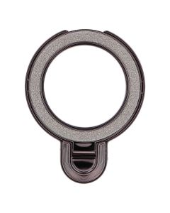 Phone stand CIRCLE GLITTER - stick-on - black