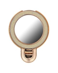Phone stand CIRCLE MIRROR - stick-on - gold