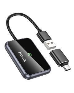 Wireless CarPlay adapter Hoco USB A / USB C HU1 black