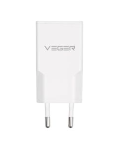 VEGER wall charger USB A + USB C QC PD 30W 30W1A1C white