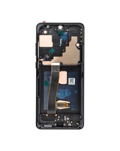 LCD Display for SAMSUNG S20 Ultra Black SOFT OLED with frame