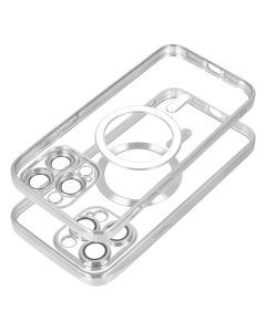 ELECTRO MAG COVER case compatible with MagSafe for IPHONE 17 Pro silver