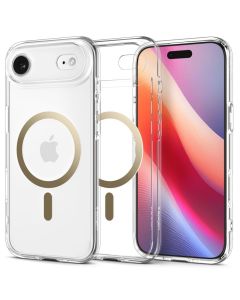 SPIGEN case ULTRA HYBRID MAG compatible with MagSafe for IPHONE 17 Air clear gold