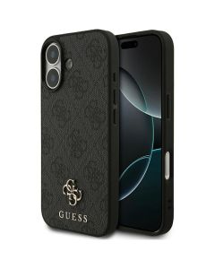 GUESS case for IPHONE 17 compatible with MagSafe GUHMP17SP4SM4MK (PU 4G Small 4G and Classic) black
