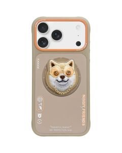 NIMMY case GLASSES COOL DOG compatible with MagSafe for IPHONE 17 Pro beige