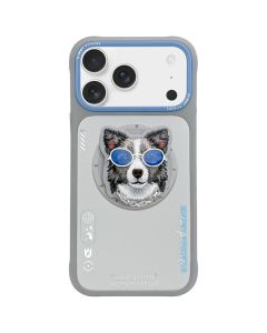 NIMMY case GLASSES COOL DOG compatible with MagSafe for IPHONE 17 Pro Max gray