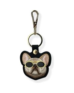 NIMMY case for tracker / keychain GLASSES COOL DOG black