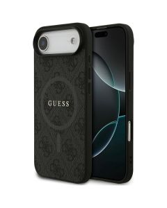 GUESS case for IPHONE 17 Air compatible with MagSafe GUHMP17MG4GFRK (PU 4G Ring Classic Logo) black