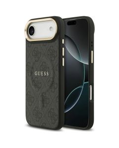 GUESS case for IPHONE 17 Air compatible with MagSafe GUHMP17MP4MSEGCK (PU 4G W/ Classic) black