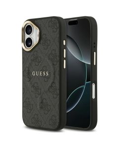 GUESS case for IPHONE 17 compatible with MagSafe GUHMP17SP4MSEGCK (PU 4G W/ Classic) black