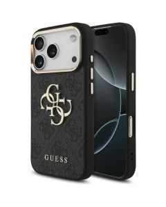 GUESS case for IPHONE 17 Pro GUHCP17L4GMGCGR (PU W/ Big 4G Classic Logo) gold black