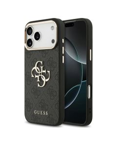 GUESS case for IPHONE 17 Pro Max GUHCP17X4GMGCGR (PU W/ Big 4G Classic Logo) gold black