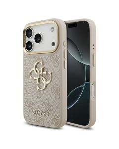 GUESS case for IPHONE 17 Pro GUHCP17L4GMGCPI (PU W/ Big 4G Classic Logo) gold pink