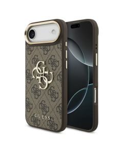 GUESS case for IPHONE 17 Air GUHCP17M4GMGCBR (PU W/ Big 4G Classic Logo) gold brown