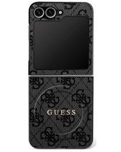 GUESS case for SAMSUNG Z Flip7 compatible with MagSafe GUHMZF7P4MSEGCK (Magnetic 4G PU W/ Classic) black
