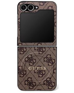 GUESS case for SAMSUNG Z Flip7 compatible with MagSafe GUHMZF7P4MSEGCW (Magnetic 4G PU W/ Classic) brown