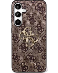 GUESS case for SAMSUNG S25 FE GUHCS25FE4GMGBR (PU Leather 4G Metal Logo) brown