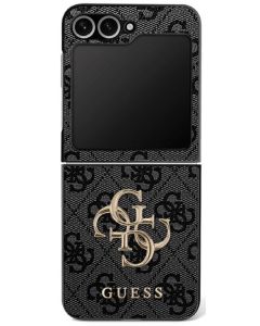 GUESS case for SAMSUNG Z Flip7 GUHCZF74GMGGR (PU Leather 4G Metal Logo) black