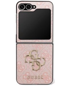 GUESS case for SAMSUNG Z Flip7 GUHCZF74GMGPI (PU Leather 4G Metal Logo) pink