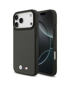 BMW case for IPHONE 17 Pro Max compatible with MagSafe BMHMP17X24CFMMK (Kevlar Matt) black