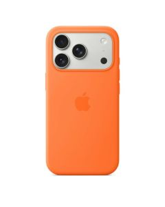 iPhone 17 Pro Silicone Case with MagSafe – Orange