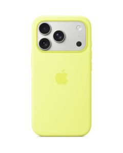 iPhone 17 Pro Silicone Case with MagSafe – Neon Yellow