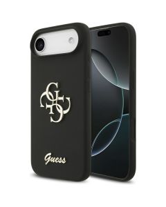 GUESS case for IPHONE 17 Air GUHCP17MSC4GSMK (Silicone W/ Big 4G Script) black