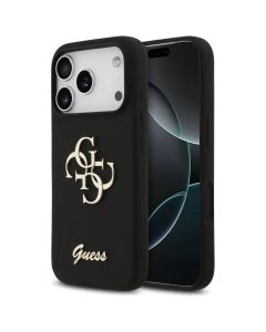 GUESS case for IPHONE 17 Pro GUHCP17LSC4GSMK (Silicone W/ Big 4G Script) black