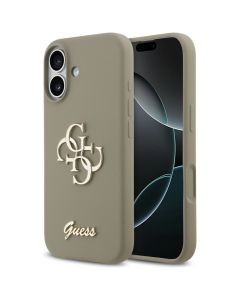 GUESS case for IPHONE 17 GUHCP17SSC4GSMW (Silicone W/ Big 4G Script) brown