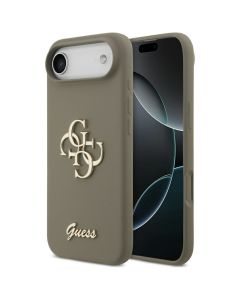 GUESS case for IPHONE 17 Air GUHCP17MSC4GSMW (Silicone W/ Big 4G Script) brown
