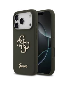 GUESS case for IPHONE 17 Pro GUHCP17LSC4GSMA (Silicone W/ Big 4G Script) khaki