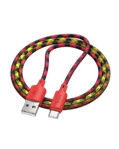 Cable USB A to USB C Hoco 3A 1 m X116 gradient red