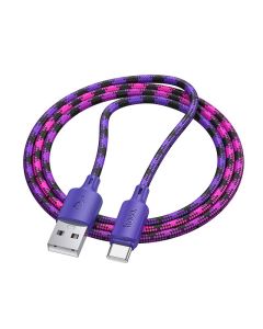 Cable USB A to USB C Hoco 3A 1 m X116 gradient purple