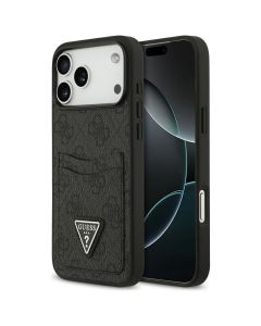 GUESS case for IPHONE 17 Pro Max GUHCP17XP4TPK (4G Double Card Triangle) black