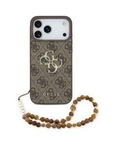 GUESS case for IPHONE 17 Pro Max GUHCP17XP4GMGSW (PU W/ Strap 4G Classic Logo) brown