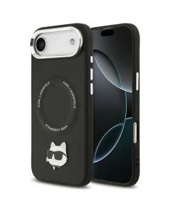 KARL LAGERFELD case for IPHONE 17 Air compatible with MagSafe KLHMP17MPSMLRCHK (PU Choupette Pin) black