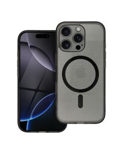 Case for Samsung S26 PLUS Clear Mag Cover (STR / CAMERA PROTECTION) compatible with MagSafe black glitter