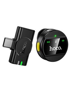 Wireless microphone USB C Hoco L21 black