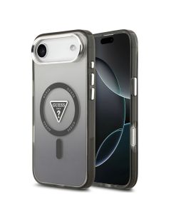 GUESS case for IPHONE 17 Air compatible with MagSafe GUHMP17MHGTMLCGK (IML Gradient W/ Triangle Logo) black