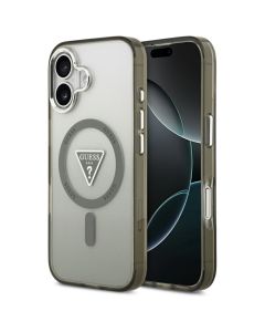 GUESS case for IPHONE 17 compatible with MagSafe GUHMP17SHGTMLCGA (IML Gradient W/ Triangle Logo) khaki