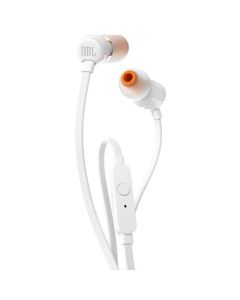 Wire earphones Jack 3 5 mm JBL T110 white