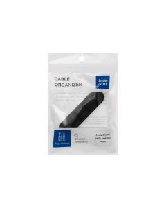 Blue Star PJ-OCZ23 silicone self-adhesive organizer for 4 cables - black (1 pc.)