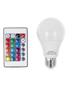 Light bulb LED RGB 10W E27 A60 multicolor