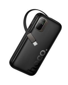 Powerbank Hoco 10000 mAh QC PD 20W with retractable cable USB C Q51 black