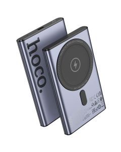 Powerbank compatible with MagSafe Hoco 5000 mAh QC PD 20W Q32 metal gray