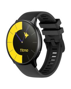 Smartwatch TITMO O-200 (GPS  AMOLED  bluetooth call  silicone strap) black